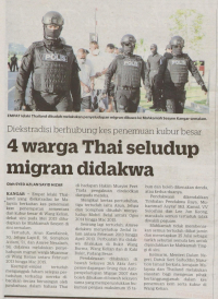 4 warga Thai seludup migran didakwa