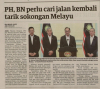 PH, BN perlu cari jalan kembali tarik sokongan Melayu